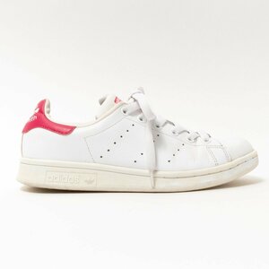 【1円スタート】adidas アディダス B32703 STAN SMITH スタンスミス ローカットスニーカー シューズ ホワイト ピンク レザー 23cm 靴