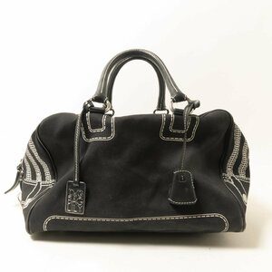 D&G BAG LILY ドルチェ＆ガッバーナ リリー ボストンバッグ ハンドバッグ 大容量 ファッション小物 服飾小物 キャンバス ブラック 黒