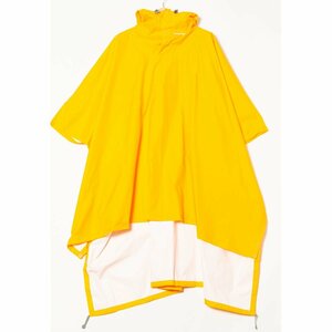 mont-bell モンベル サイズM ナイロン レインポンチョ 雨具 カッパ 橙/オレンジ プルオーバー 古着 アウトドア 登山 トレッキング メンズ