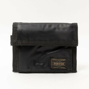 【1円スタート】PORTER ポーター 吉田カバン TANKER タンカー WALLET 財布 ナイロンツイル ブラック 黒 カジュアル カード収納 日本製