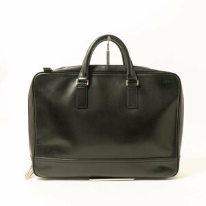 【1円スタート】JACK SPADE ジャック スペード レザー ハンドバッグ ビジネスバッグ 鞄 無地 本革 牛革100% 皮革 ブラック 黒 メンズ