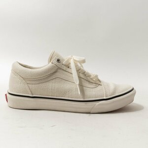 VANS バンズ 634445-0001 OLD SKOOL オールドスクール スニーカー ホワイト 白 26.5cm 合成繊維 メンズ シンプル カジュアル シューズ 靴