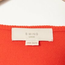 B:MING by BEAMS ビーミングバイビームス Vネックセーター 長袖 ニット 無地 one ウール ダークオレンジ 綺麗め シンプル カジュアル 秋冬_画像2