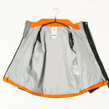 DESCENTE デサント スキーウェア 上下セット ポリエステル スタンドカラージャケット サロペットパンツ 黒×オレンジ キッズ ボーイズ 110_画像7