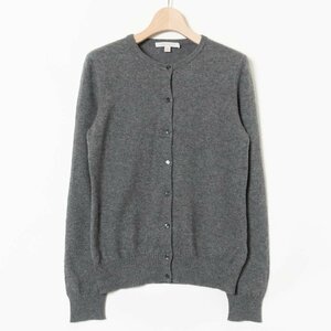 UNIQLO CASHMERE トップス カーディガン ユニクロ カシミヤ100% ダークグレー系 シンプル ベーシック 着まわし 前開き 上質素材 秋冬 M