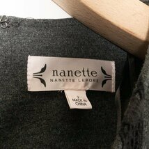 Nanette Lepore ナネットレポー ワンピース 7分袖 レース 2 レーヨン ダークグレー 綺麗め カジュアル 婦人服_画像2