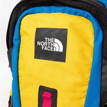 【1円スタート】THE NORTH FACE ザ・ノース・フェイス NM07000 HOT SHOT リュックサック デイパック 合成繊維 イエロー ブルー アウトドア_画像6