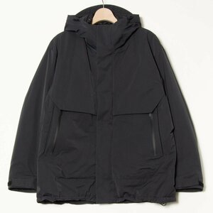 UNIQLO +J JILL SANDER ユニクロ ジルサンダー サイズL 中綿 ジャケット ジップアップ フード ポリエステル100％ 黒/ブラック アウター