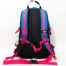 【1円スタート】THE NORTH FACE ザ・ノース・フェイス NM07000 HOT SHOT リュックサック デイパック 合成繊維 イエロー ブルー アウトドア_画像2