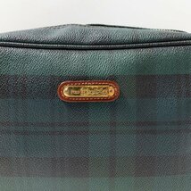 Polo RALPH LAUREN セカンドバッグ グリーン 緑 ネイビー 紺 チェック レザー メンズ 紳士 Bag カバン 鞄 ブランド ポロ ラルフローレン_画像10