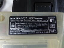 任天堂 NINTENDO64 ニンテンドー64 本体 クリアレッド NUS-001 動作確認済 即決_画像4