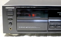 KENWOOD 3ヘッド デュアルキャプスタン 高性能カセットデッキ KX-7030 動作品 リモコン付き HXpro PC-OCC巻線ヘッド ケンウッド_画像5