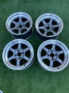 RAYS(レイズ)TE37V・15x8J +0 2本　・15x8J +25 2本　100/4穴　ロードスター　他　廃盤品　希少　4本セット