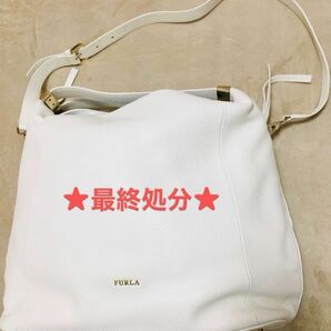 ★最終値下げ★春夏 FURLA フルラ トートバッグ　ショルダーバッグ　ホワイト レザー　正規品 A4収納