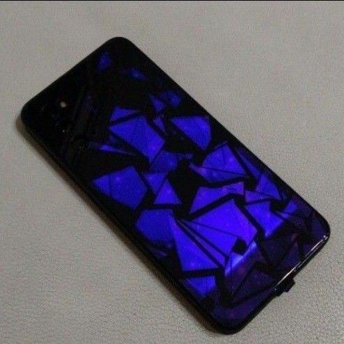 galaxy S20 光るカバー 紫