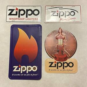 【FZ240202】 ZIPPO 看板 4枚 ジッポー レトロ 