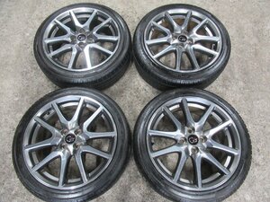 【ヴィッツ　GRスポーツ】G’S　17X7J+50　4/100　【205/45R17】ZEETEX　HP6000eco 2023年製　9分山　