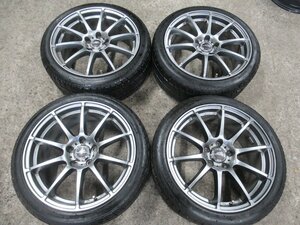 『シビックタイプR』スタッドレスset　18X7.5J+45　5/114.3　A-TECH　SCNEIDER・LIGHT　MODEL【225/40R18】LANDER　2020年製 8～9分山　