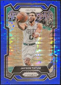 【Jayson Tatum】 2023-24 Panini Prizm Basketball Blue Seismic Parallel /99