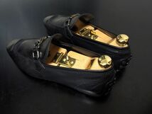 美品 ヴィトン 8M LOUIS VUITTON ♯FD0028 ホッケンハイム LVビット ドライビングスリッポン ローファー 黒 8013_画像9