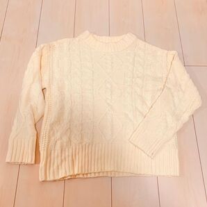 Pink adobe ピンクアドべ ニット オフホワイト