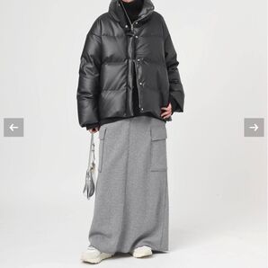 AP STUDIOWarm Sweat Cargo Skirt