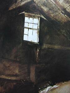 Andrew Wyeth、BARN LOFT、希少画集画、新品高級額、額装付、状態良好、油彩 風景、送料込み、fan