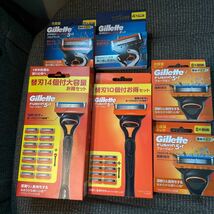 Gillette 新品　ジレット フュージョン 5+1 替刃 プログライド 電動 大容量 本体 大容量お得セット 未使用 未開封 14個付　10個付　5枚刃_画像1