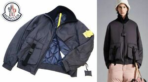 ★ 国内正規品 MONCLER GENIUS 1 JW ANDERSON SKIDDAW ハイネックリブ ダウンジャケット モンクレール JWアンダーソン ボンバー グレー 2