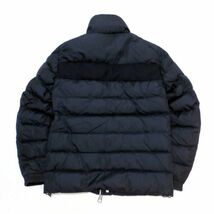 ★国内正規品 MONCLER MENS BREVAL ウール切替 ダウンジャケット モンクレール ブレヴァル NYLON×WOOL DOWN JACKET ネイビー 0 S-10_画像3