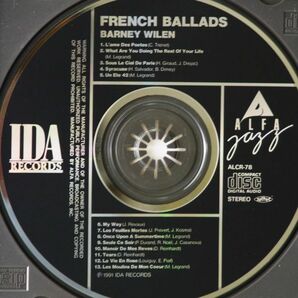 【IDA ALFA JAZZ盤】バルネ・ウィラン BARNEY WILEN FRENCH BALLADS 優秀録音 内容良し 超オススメ！！！の画像3