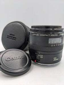 N33342 CANON キャノン COMPACT-MACRO LENS EF 50mm 1:2.5 単焦点レンズ コンパクトマクロ カメラ 光学機器 マクロレンズ