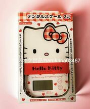 未使用 希少 レア　Hello Kitty ハローキティ　 デジタルスケール はかり 最大2kgまで　単4形電池 2個付き　サンリオ SANRIO 2016年_画像1