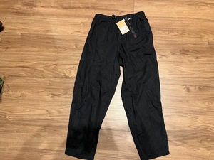 グラミチ　GRAMICCI　LINEN WIDE TAPERED PANTS GMP-21S029　　ブラックS