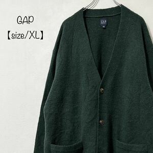 GAP/ギャップ★カーディガン★グリーン/緑★XL〜XXL相当