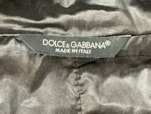 130-KM2622-80s DOLCE＆GABBANA ドルチェアンドガッバーナ ダウンベスト 56SIZE ブラック SP-G7146T/FUMN6-1_画像4