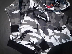 新品 Supreme Box Logo Hooded Sweatshirt SNOW CAMO S ボックスロゴ フーデッド スウェット プルオーバー パーカー シュプリーム 