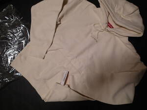 新品未使用　Sサイズ　SUPREME TRADEMARK HOODED SWEATSHIRT NATURAL 　モーション　ロゴ　マウンテンダウンパーカー 