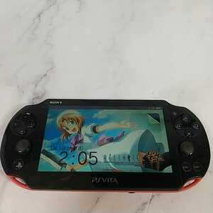 605●同梱NG SONY PlayStation Vita Wi-Fiモデル SCH-2000 ピンクブラック 本体のみ PSvita ソニー ゲーム機 通電OK ジャンク 現状