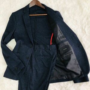 ザラ　ZARA　スーツ　セットアップ　テーラードジャケット　M/S　ネイビー　Suits Collection AW18　スーツコレクション　サイドベンツ　