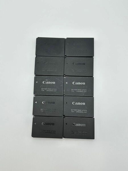Canon キヤノン バッテリーパック　LPｰE12 10個