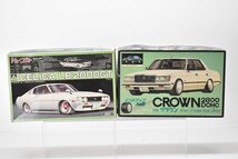 一部組立済 1/24 CELICA LB 200GT + CROWN 2800 プラモデル2点まとめて[セリカ][クラウン][八の字][タイヤ][旧車][当時物][k1]H_画像1