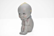 陶器製 黒い キューピー人形 高さ10cm[レトロ][クロンボ][ビンテージ][アンティーク][置物][インテリア]_画像1