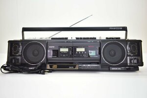 SANYO PH-WCD3 CDダブルラジカセ[サンヨー][Wカセット][ラジオカセットレコーダー][RADIO CASSETTE RECORDER][昭和レトロ][当時物]26M