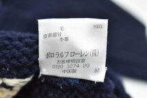 希少 ポロ ラルフローレン RL67 ヘラジカ 肘パッチ ニット セーター Lサイズ ネイビー[POLO RALPH LAUREN][エルボーパッチ][トナカイ][鹿]_画像10