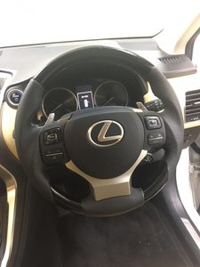 レクサス NX 10系 前期 LEXUS NX200t　NX300h コンビステアリング ピアノブラック/本革 【スポーツグリップ】 ASL001