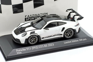 ミニチャンプス 1/43 ポルシェ 911 992 GT3 RS 2023 500台限定 Minichamps 1:43 Porsche 911 GT3 RS white/silver rims & deco 413062107