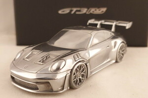 ポルシェ特注 1/43 ポルシェ 911 992 GT3 RS アルミニウム ペーパーウェイト Genuine Porsche Aluminum Chrome Paperweight