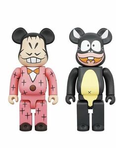 新品未開封 MEDICOM TOY BE@RBRICK ウナギイヌ 400％ & イヤミ 400％ / 2体セット / 天才バカボン おそ松くん ベアブリック