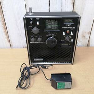 ○24012219　SONY/ソニー　ICF-5800　短波ラジオ　FM/AM 5BAND RECEIVER　スカイセンサー　ACアダプター(AC-9)付属　動作品　難有り